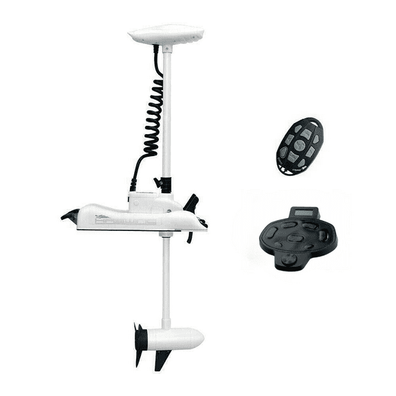 HASWING OUTDOOR Electric Trolling Motor 24V 80LB 48 Inch Shaft Cayman Bow Mount Boat Fishing Saltwater Freshwater with Remote Control and Wired Foot Controller