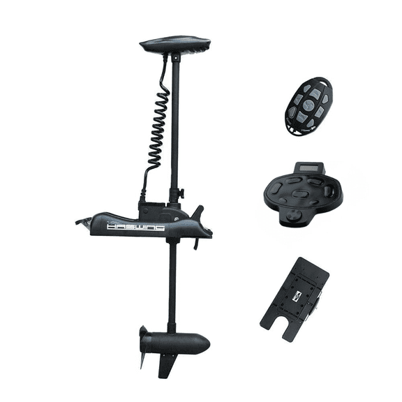 HASWING OUTDOOR Electric Trolling Motor 24V 80LB 54 Inch Shaft Cayman Bow Mount Boat Fishing Saltwater Freshwater with Remote Control Quick Release Bracket Wireless Foot Controller