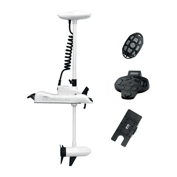 HASWING OUTDOOR Electric Trolling Motor 24V 80LB 60 Inch Shaft Cayman Bow Mount Boat Fishing Saltwater Freshwater with Wireless Remote Control, Quick Release Bracket, Foot Controller