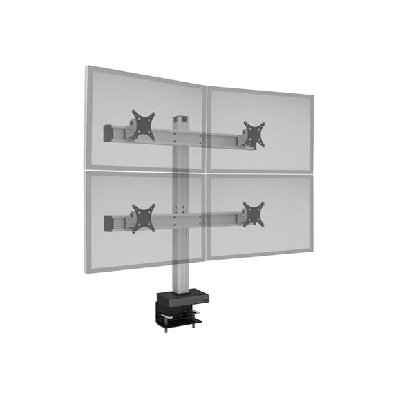 Innovative BILD-2/2-CM-124 Supports Four 24 Inch Displays Up To 30 Lbs Per Monitor [or Two Oversized Displa