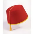 thumbnail image 1 of HAT-FELT RED FEZ, 1 of 2