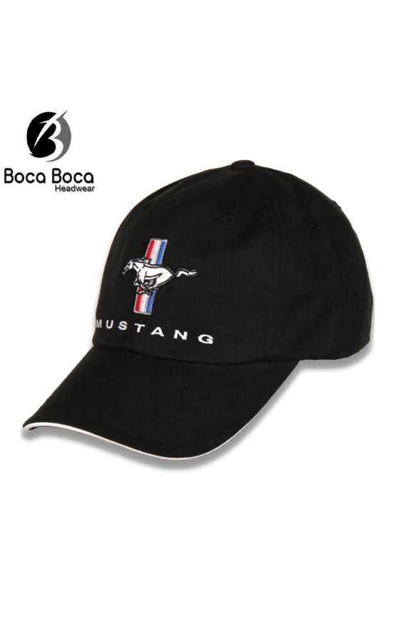 HAT - Ford Mustang Logo Embroidered Adjustable Ball Cap