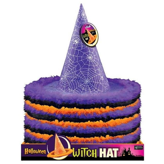 Magic Seasons 9106781 Halloween Spiderweb Witch Hat