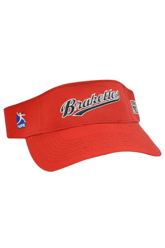 HAT VISOR NPF PRO FASTPITCH SOFTBALL YOUTH KIDS CONNECTICUT BRAKETTES RED BLUE