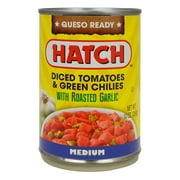 HATCH Diced Tomatoes & Green Chilies with Roasted Garlic, 10oz, Kosher, Gluten Free, Non-GMO