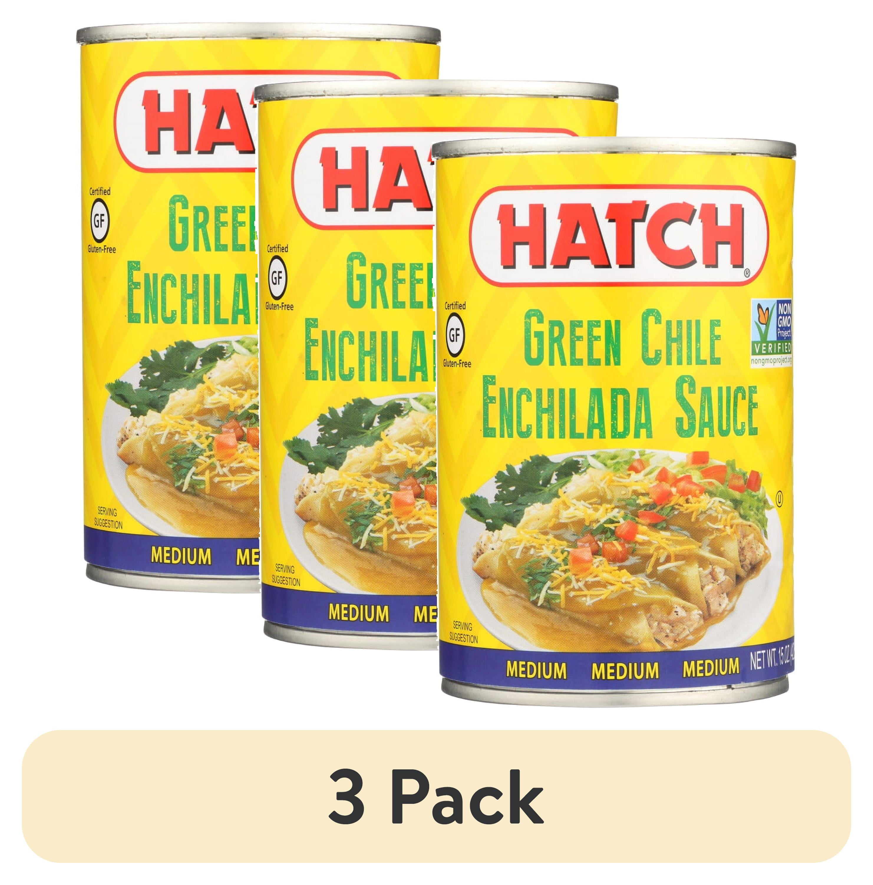 (3 pack) HATCH Green Chile Enchilada Sauce Medium, 15oz