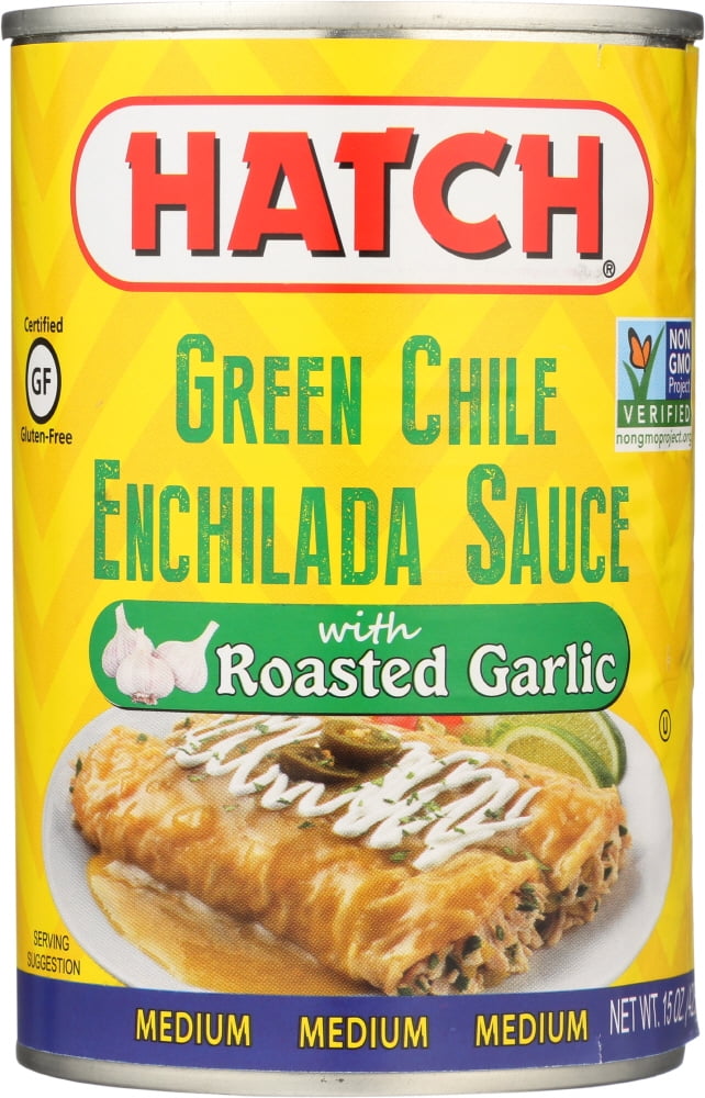 HATCH Green Chile Enchilada Sauce with Roasted Garlic, 15oz