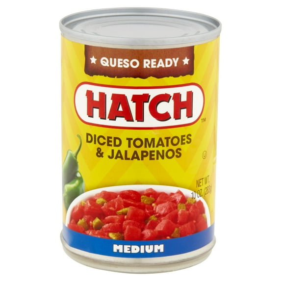 HATCH Medium Diced Tomatoes & Jalapenos, 10oz, Kosher, Gluten Free, Non-GMO Project Verified
