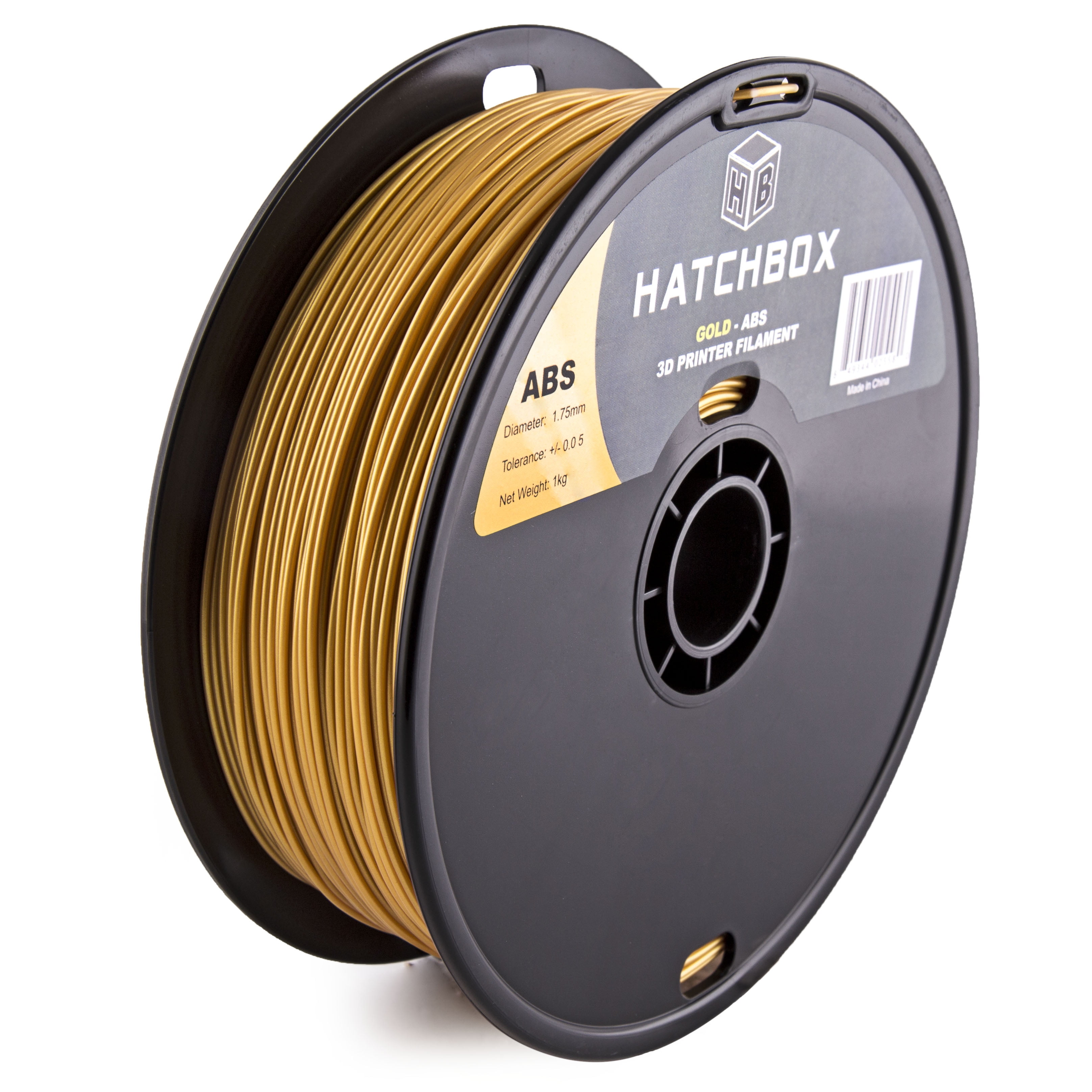 HATCHBOX ABS 3D Printer Filament, 1.75 mm, 1 kg Spool, Gold ...