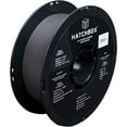 thumbnail image 1 of HATCHBOX Matte PLA 3D Printer Filament, Dimensional Accuracy +/- 0.03 mm, 1 kg Spool, 1.75 mm, Black, 1 of 2