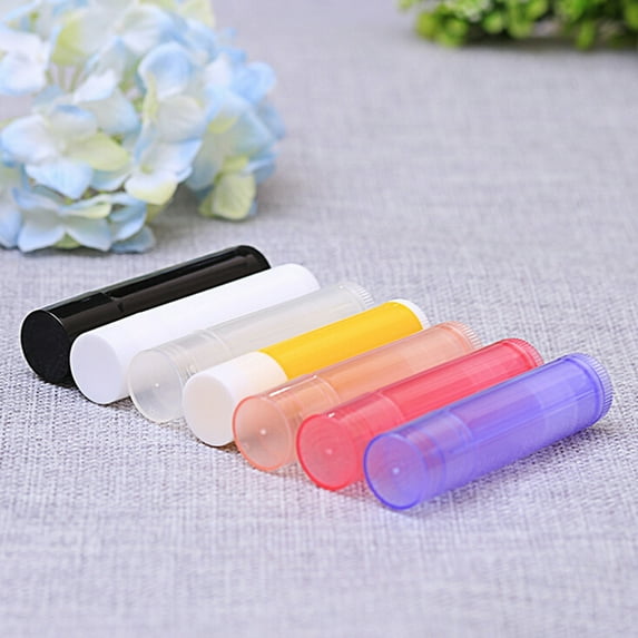 HATISS 10pcs 5g 7 colors lipstick tube lip balm containers empty cosmetic containers