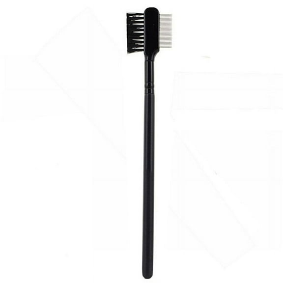HATISS 1pc Steel Eyebrow Eyelash Dual-Comb Extension Brush Metal Comb Makeup Tool