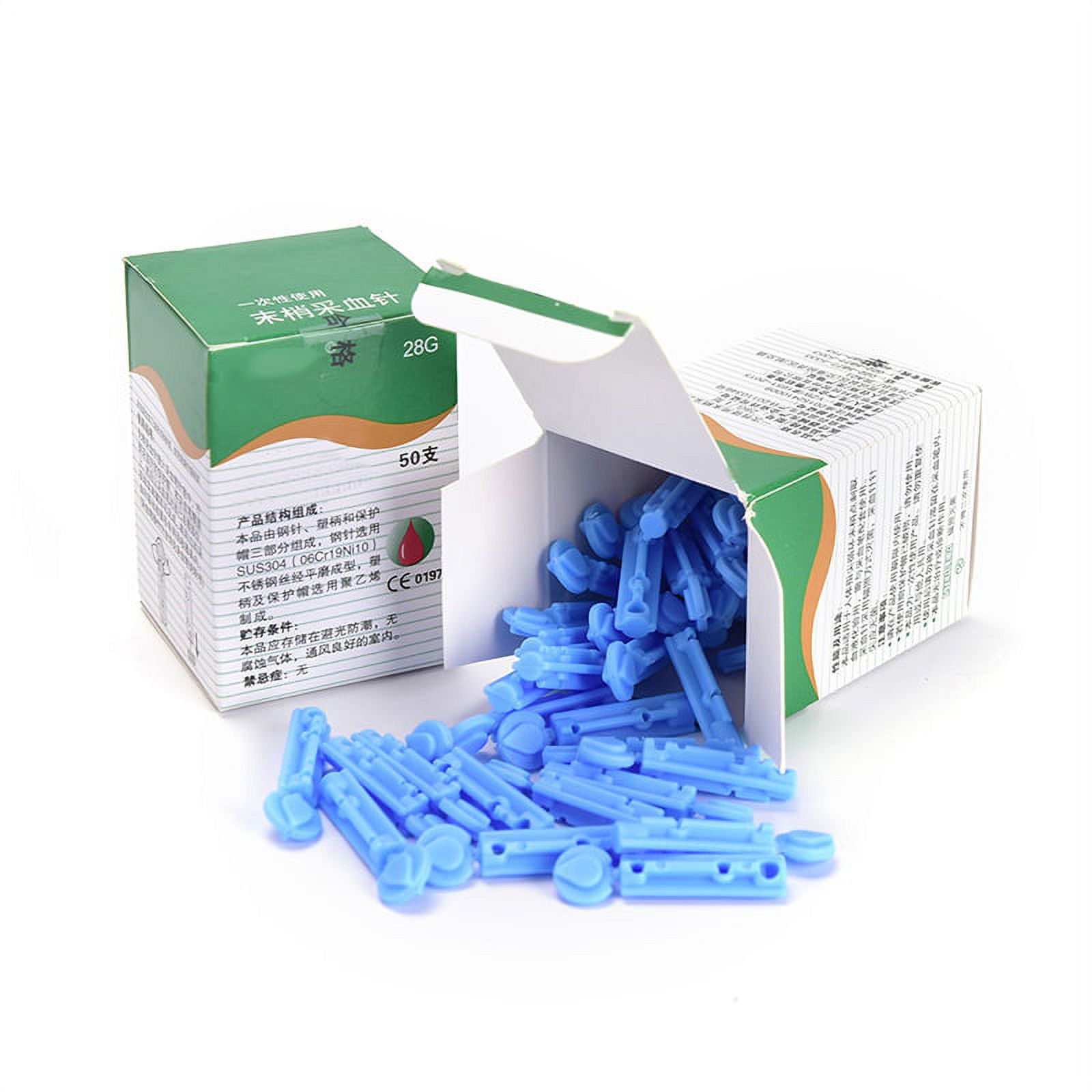HATISS 50 Pcs Sterile 28g Lancets For Replacement Sterile Medi Touch Lancets