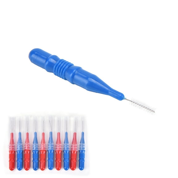 HATISS 50Pcs Clean Tooth Floss Head Hygiene Dental Plastic Interdental Brush Toothpick