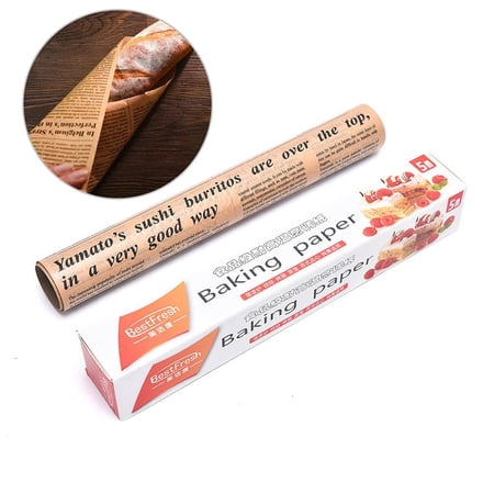 HATISS 5M Baking Paper Barbecue Double-sided Silicone Oil Paper Parchment Oven Paper