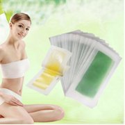 HATISS 5PCS Double Side Hair Removal Cold Wax Strips Paper For Leg Body Facial Hair