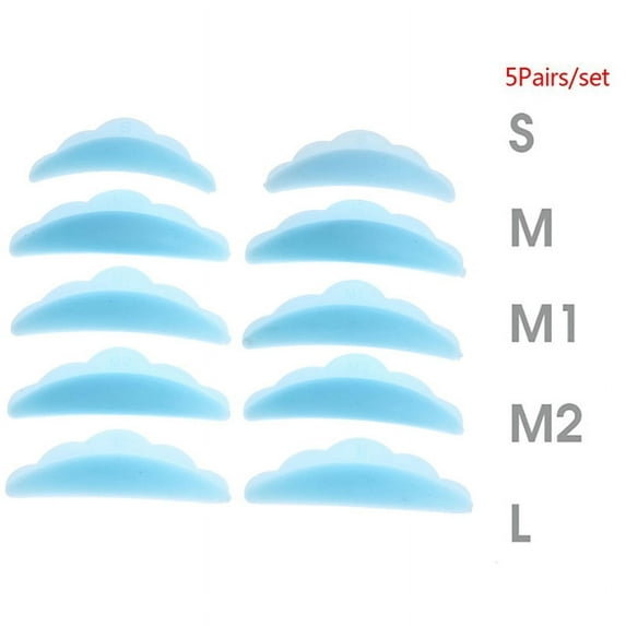 HATISS 5Pairs Eyelash Lifting Pads Extension Lift Perming Curlers Curl Shields Pads Kit