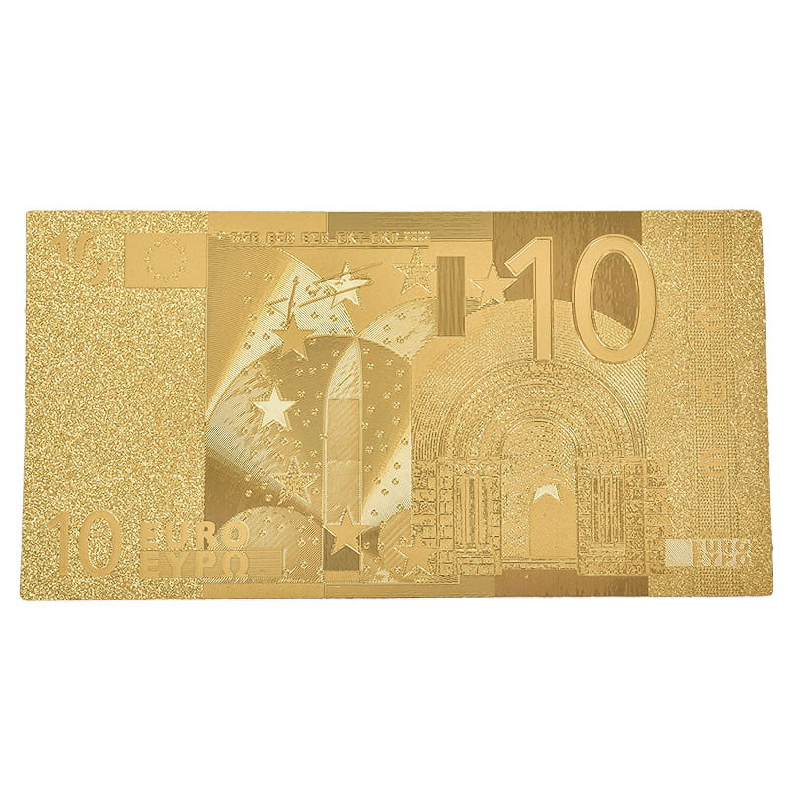 8 pz/set soldi finti Euro Ticket Euro banconota finta lamina d'oro Euro  banconota Euro lamina d'oro carta Money Crafts Collection Bank - AliExpress