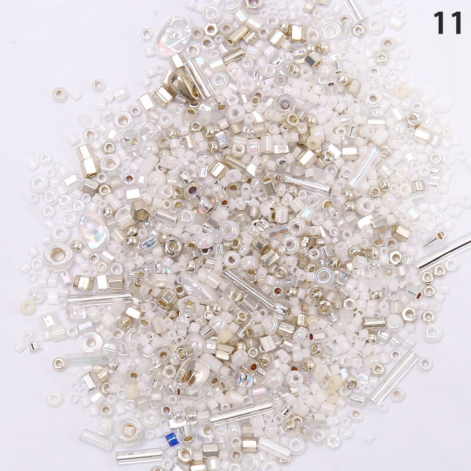 HATISS Mixes Round Bugle Glass Bead Mixed Randomly Colors and Size DIY