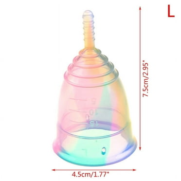 HATISS Multicolor Soft Menstrual Cup Silicone Feminine Hygiene Period Cup Reusable Cup