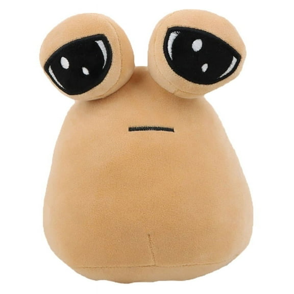 HATISS Soft Kids and Adults Alien Pou Plush Toy, Soft Plush Brown