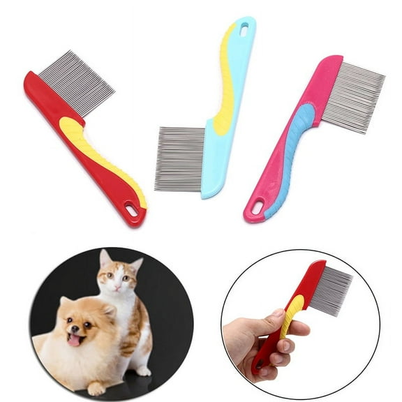 HATISS dogs cats hair removal comb stainless steel lice comb lice flea nit hair comb