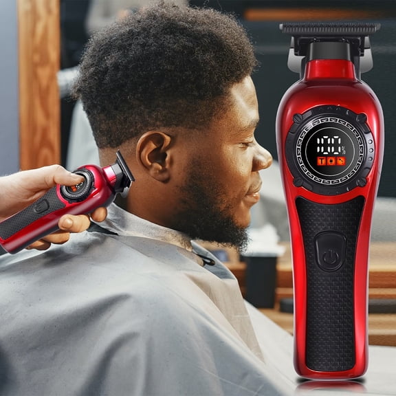 HATTEKER Men's Electric Razor - USB Rechargeable Hair Clipper for Body Hair Trimming with LED Display - Perfect Gift for Dads and Boyfriends