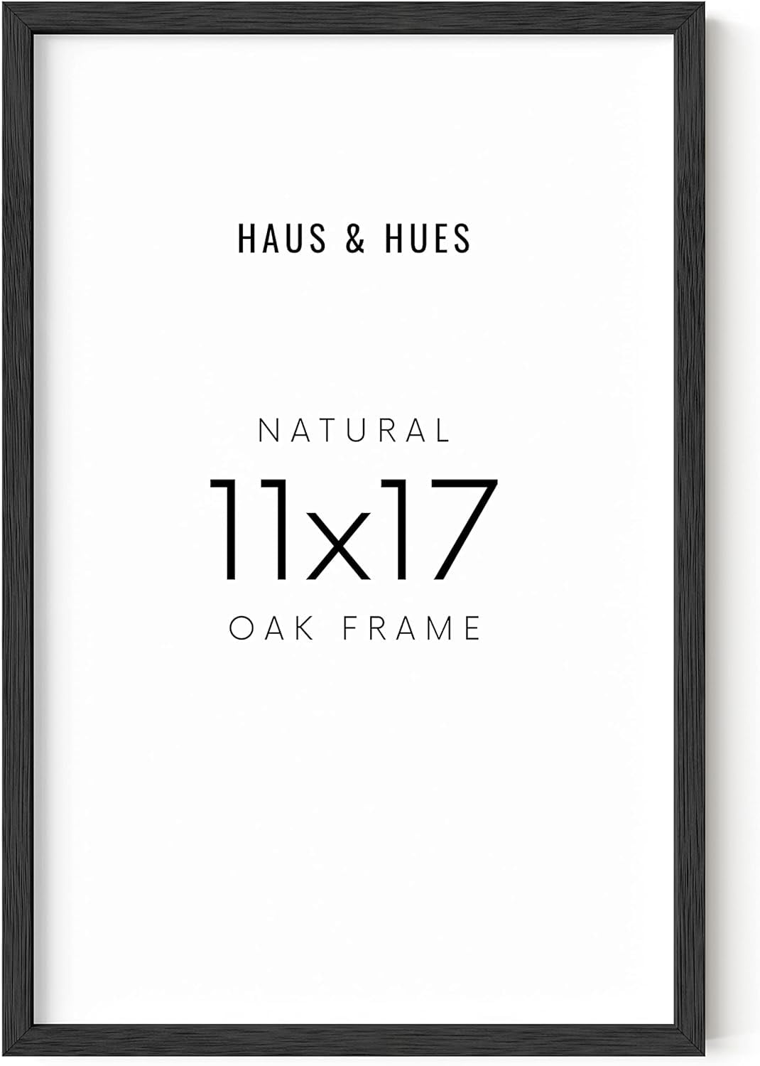 HAUS AND HUES 11x17 Picture Frame Black Picture Frames 11x17 Natural