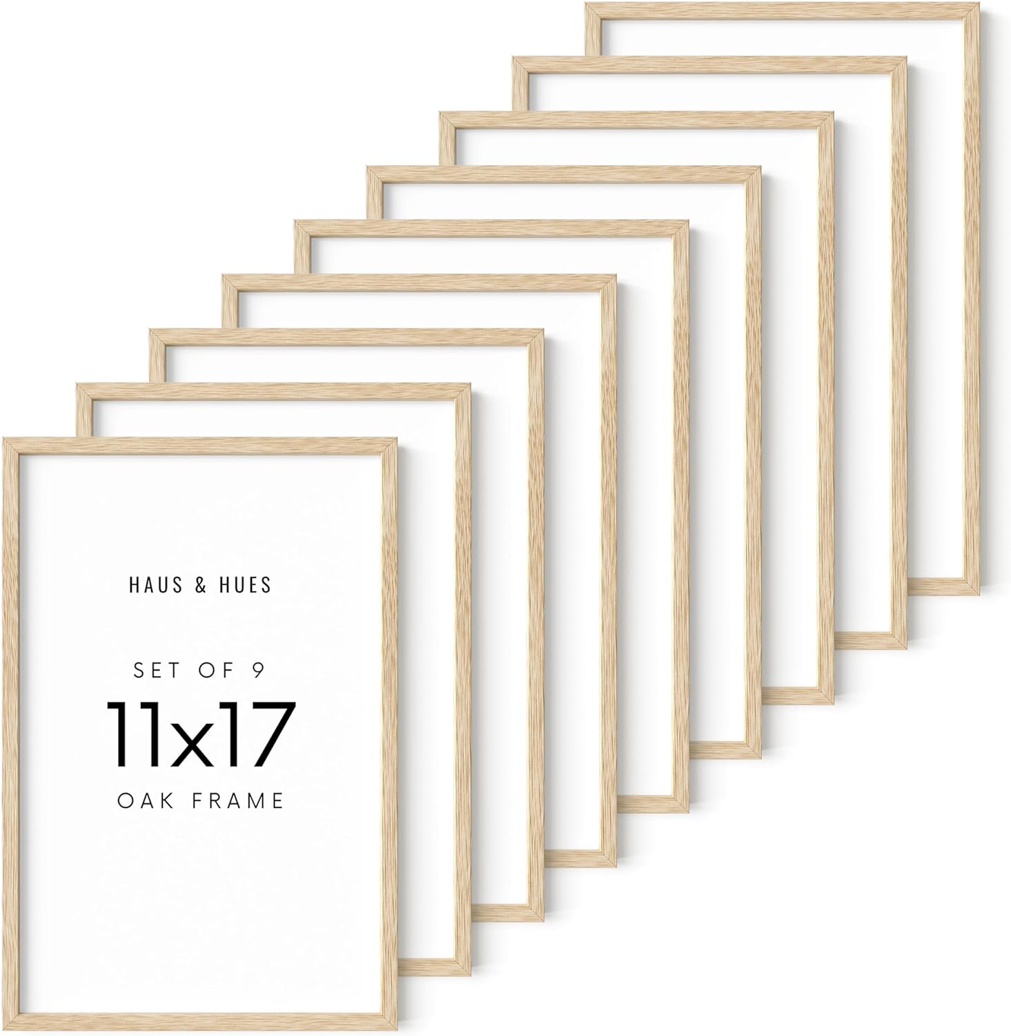 HAUS AND HUES 11x17 Picture Frame Set of 911 X 17 Frame Wood Picture