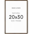 thumbnail image 1 of HAUS AND HUES 20 x 30 Frame Set of 1-20 By 30 Picture Frame, 20x30 Poster Frame Wood, Big 20 Inch x 30 Inch Frame, Natural 30x20 Picture Frame, 20 x 30 Picture Frame (20x30 Walnut Frame), 1 of 6