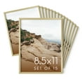 HAUS AND HUES 8.5x11 Gold Metal Picture Frames Features Premium