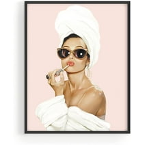 HAUS AND HUES Audrey Hepburn Wall Art Vogue Wall Decor, Audrey Hepburn Poster Hollywood Wall Art, Audrey Hepburn Pictures for Wall, Vanity Room Wall Art (Unframed, 8x10)