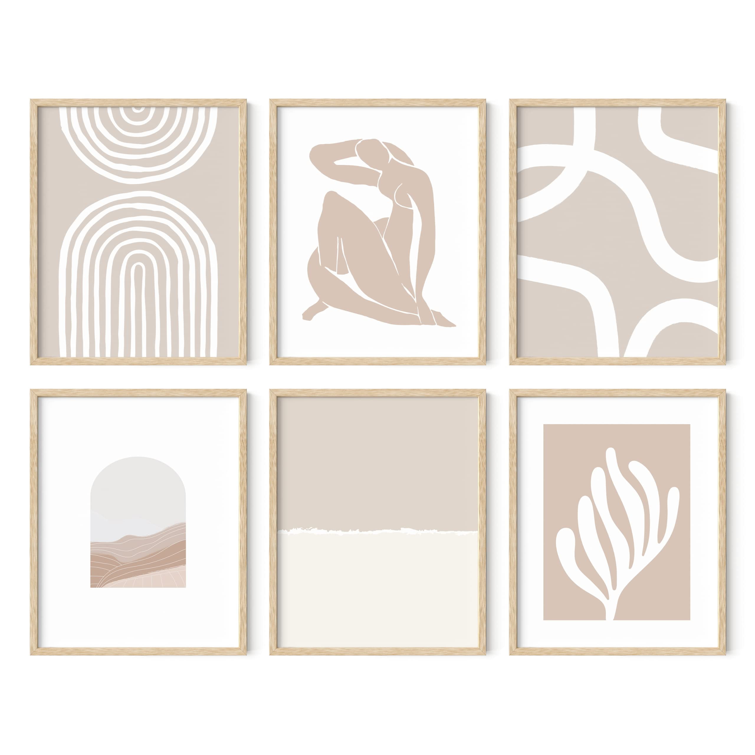 HAUS AND HUES Boho Framed Wall Art - Matisse Poster Set, Abstract Art ...