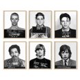 thumbnail image 1 of HAUS AND HUES Celebrity Mugshots Poster - Kurt Cobain Poster, Mick Jagger Mugshot, Elvis Poster, Jimi Hendrix Poster, David Bowie Poster, Frank Sinatra Rock Posters Vintage (Beige Framed, 16x20), 1 of 6