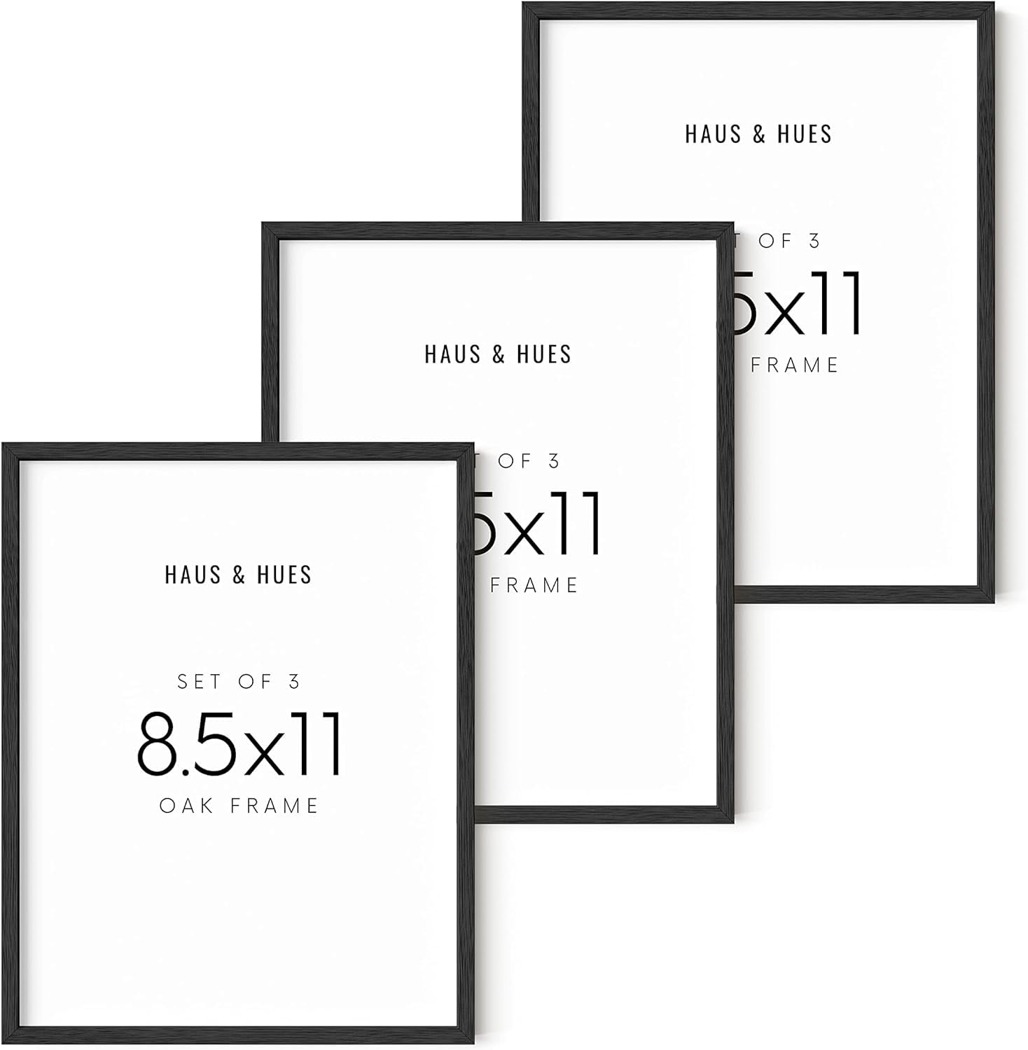 HAUS AND HUES Certificate Frames 8 5 x 11 Black Set of 3 Picture HAUS AND HUES Certificate Frames 8 5 x 11 Black Set of 3 Picture