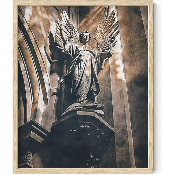 HAUS AND HUES Dark Academia Aesthetic Room Decor - Light Academia Aesthetic Room Decor, Posters for Room Aesthetic Grunge Renaissance Art, Dark Academia Room Decor (Beige Framed, 16x20)