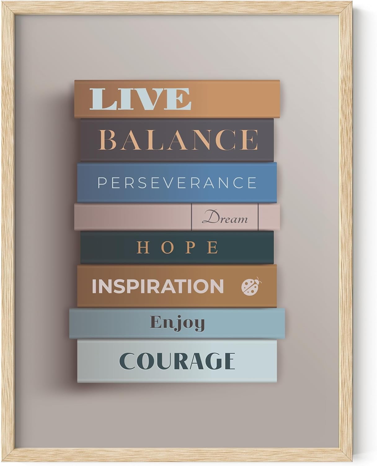 HAUS AND HUES Framed Inspirational Posters Motivational Wall Art for