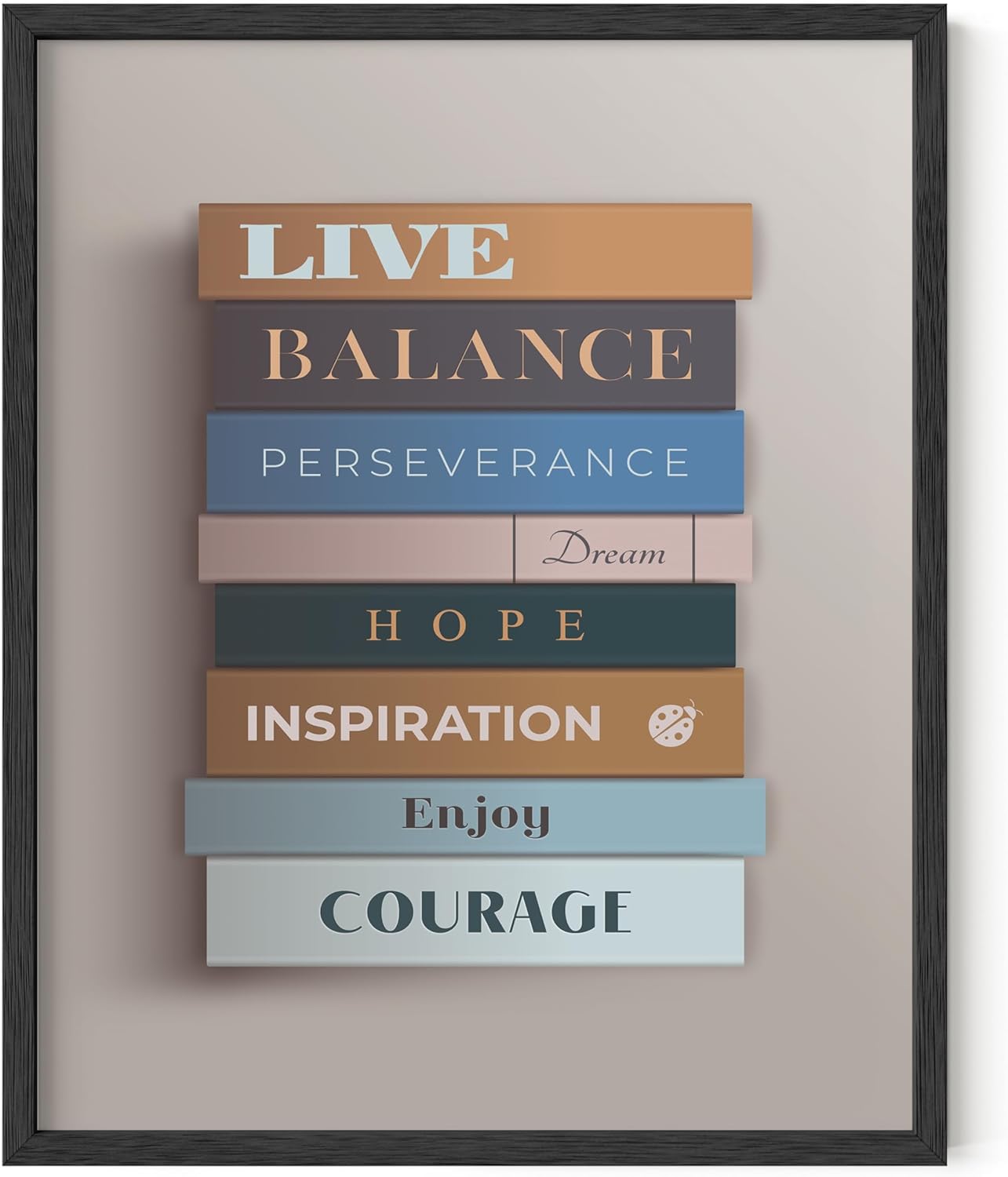 HAUS AND HUES Framed Inspirational Posters Motivational Wall Art for