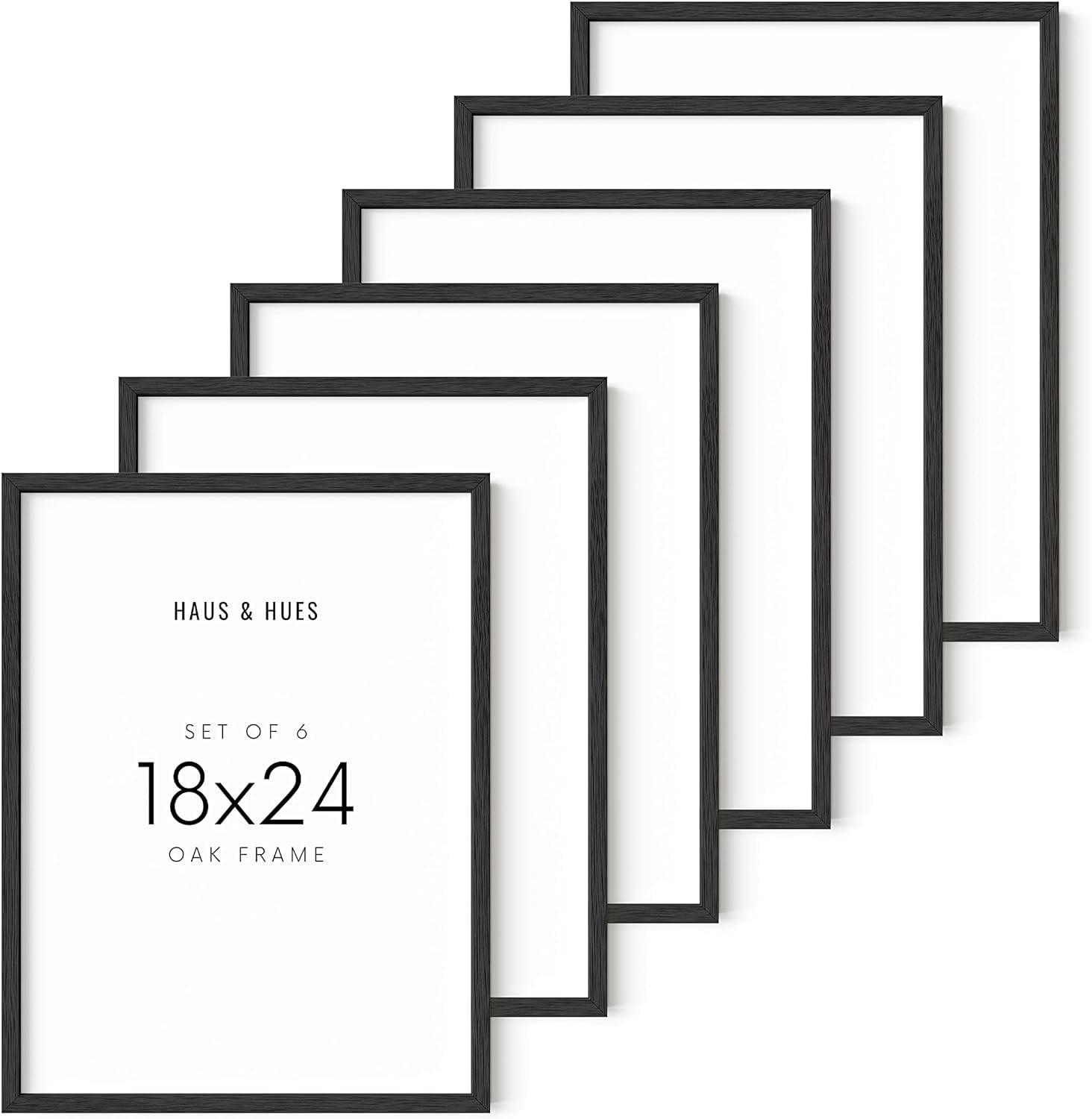 HAUS AND HUES Frames 18 x 24 Set of 6, Picture Frames 18 x 24, Poster