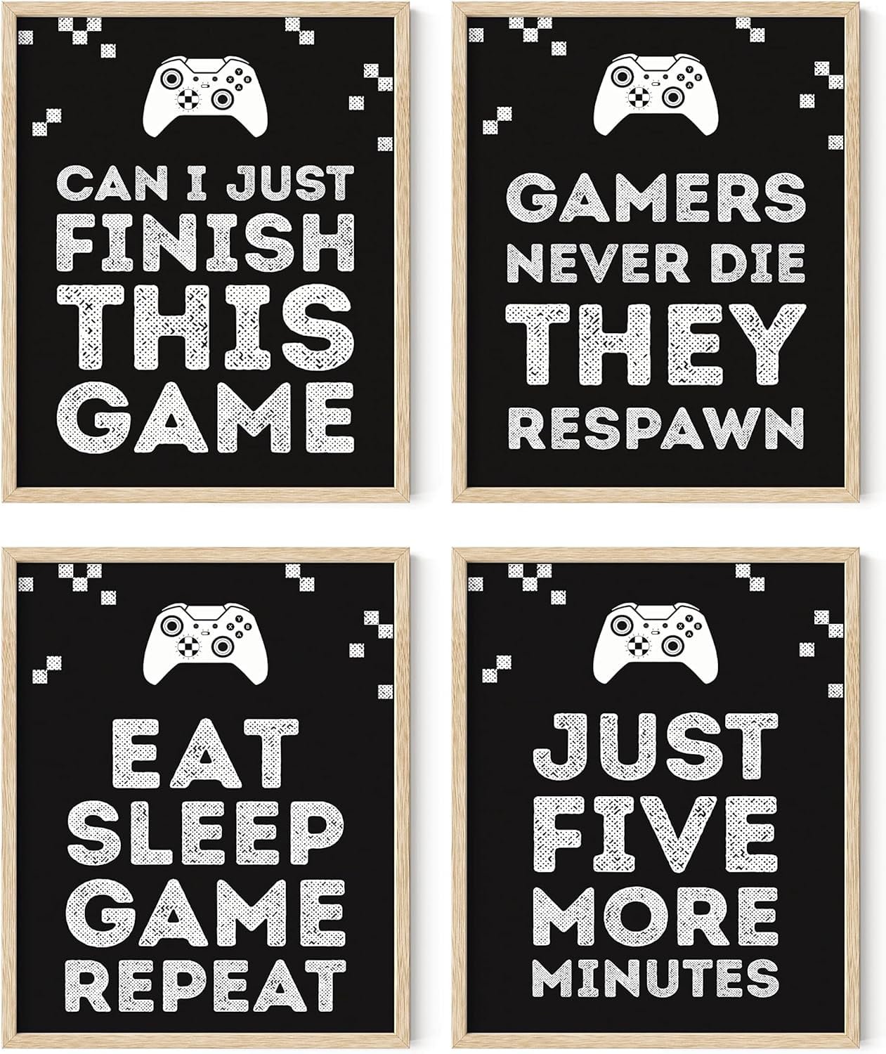 Haus and Hues Set of 4 Framed Xbox Game Posters for Adult Bedroom Decor  with Kids Theme 11x14 - Walmart.com