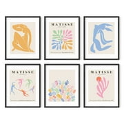 HAUS AND HUES Matisse Poster Pack, Matisse Wall Art, Matisse Poster Set, Poster Sets for Room Aesthetic, Minimalist Wall Prints, Danish Pastel Room Decor Aesthetic, Matisse Poster (Unframed, 8x10)