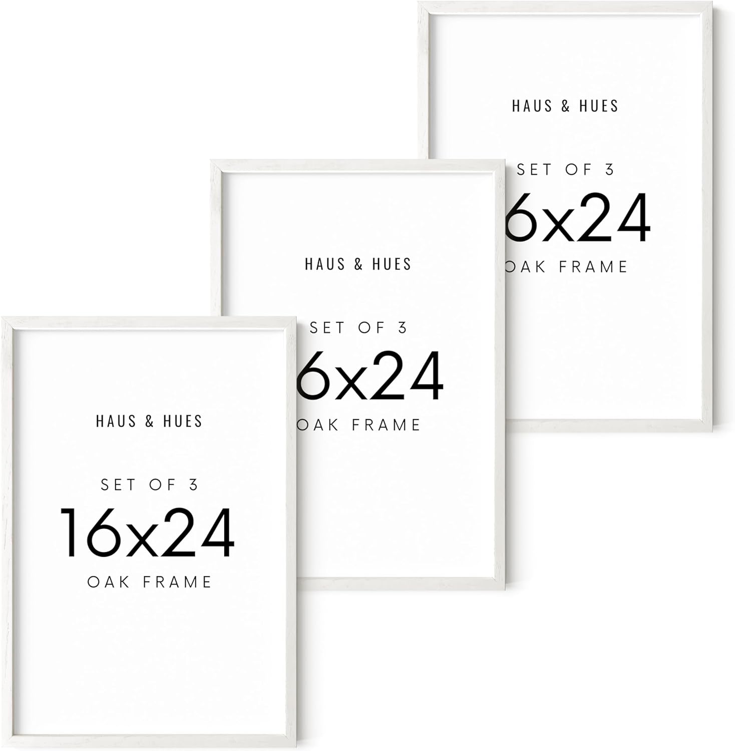 HAUS AND HUES Picture Frames 16x24 Set of 3 16x24 Frame 3 Pack, 16x24