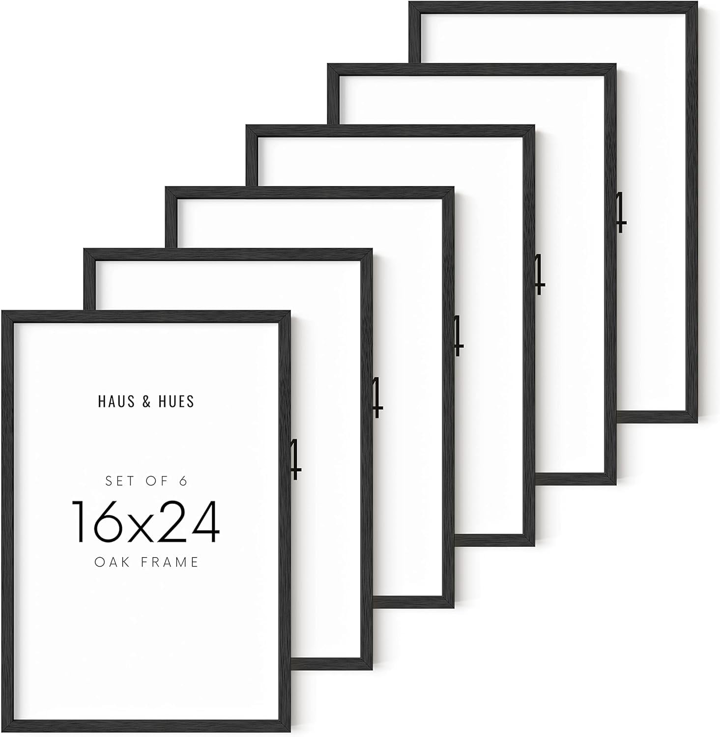 HAUS AND HUES Picture Frames 16x24 Set of 6, 16 x 24 Frames, Poster Frames 16x24, 16 by 24