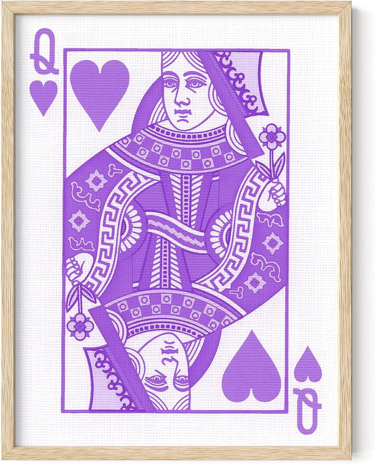 HAUS AND HUES Purple Wall Decor Queen Poster - Purple Wall Art Queen of