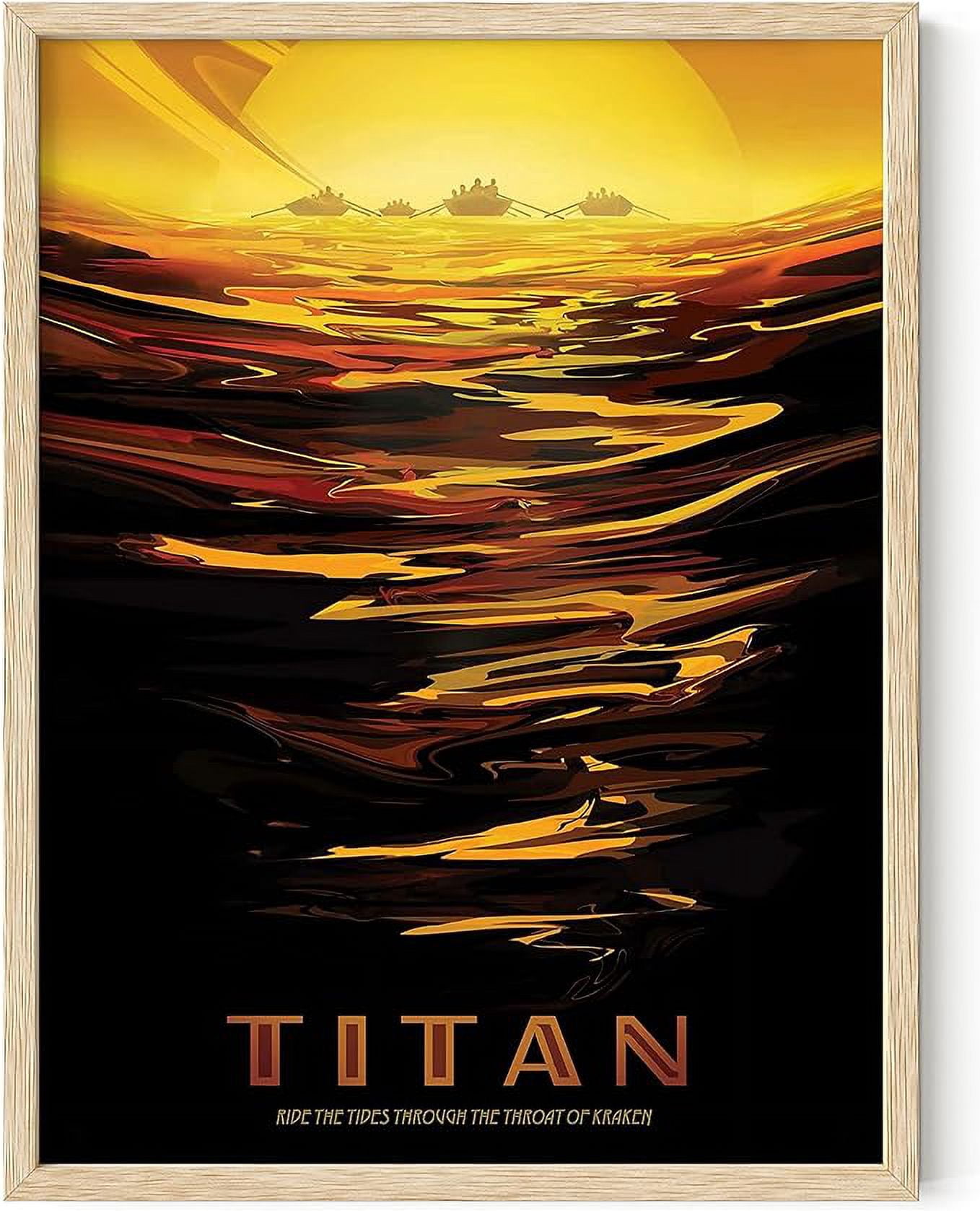 HAUS AND HUES Space Wall Art - Vintage Space Posters, NASA JPL Poster ...