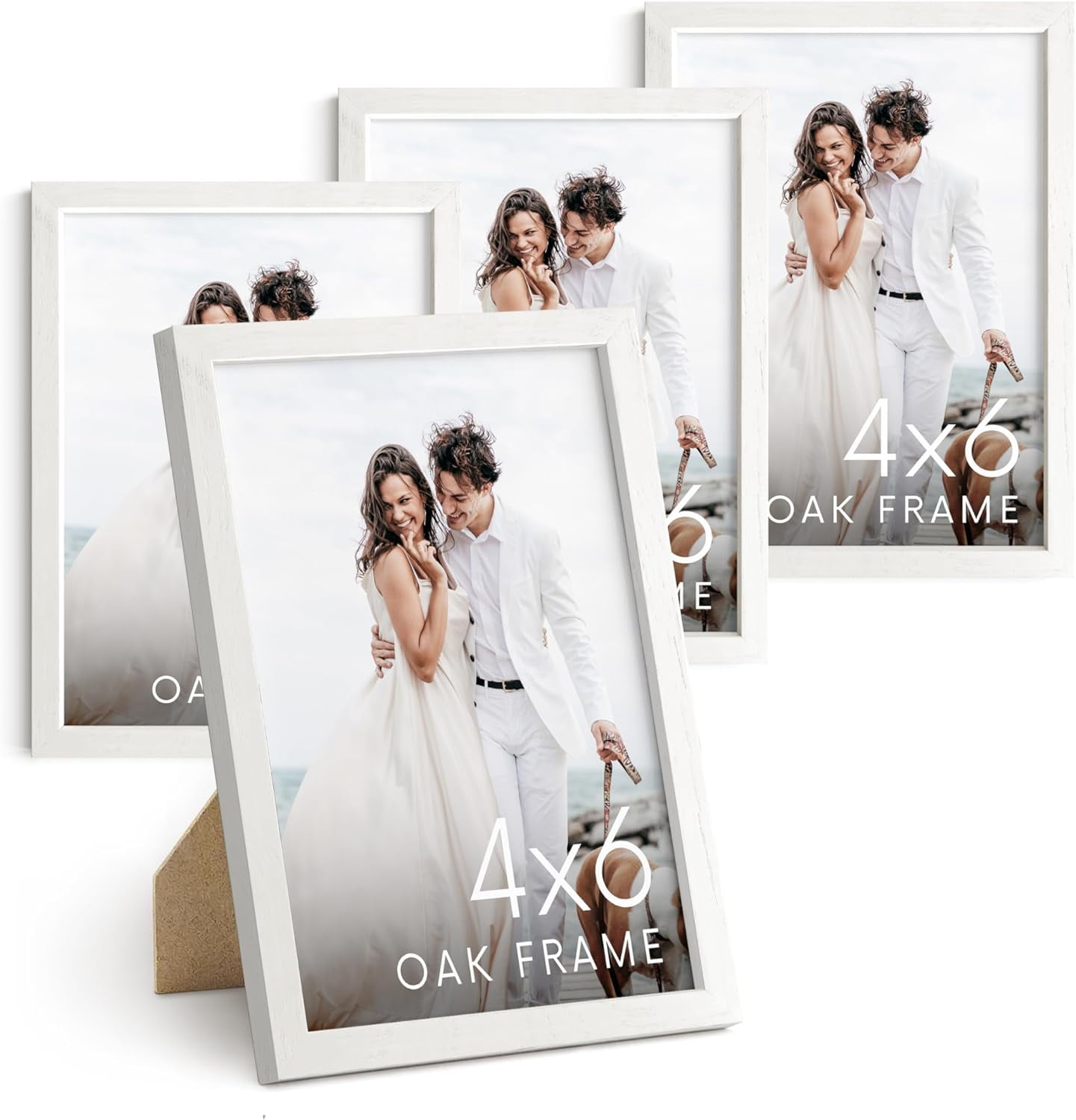 HAUS AND HUES White Wooden Picture Frames 4x6 Bulk 4x6 Picture Frames
