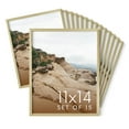 thumbnail image 1 of HAUS AND HUES 11x14 Gold Metal Picture Frames - Features Premium Aluminum, Vertical & Horizontal Hang, Shatterproof Plexiglass - Perfect for Home, Room, Office (11x14 in, Gold, Set of 15), 1 of 6