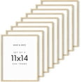 thumbnail image 1 of HAUS AND HUES 11x14 Wood Picture Frame Set of 9-11x14 Frame Wood Natural Wood Frame 11x14 Picture Frame Wood Picture Frames 11x14 Frame Art Poster Frames 11x14 Document Frames For 11x14, 1 of 6