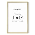 thumbnail image 1 of HAUS AND HUES 11x17 Gold Metal Picture Frames - Features Premium Aluminum, Vertical & Horizontal Hang, Shatterproof Plexiglass - Perfect for Home, Room, Office (11x17 in, Gold, Set of 1), 1 of 6
