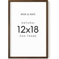 thumbnail image 1 of HAUS AND HUES 12 by 18 Picture Frame Set of 1-12 x 18 Poster Frame, 18x12 Light Wood Frame, 12x18 Frame, 12 x 18 Frame Natural Wood, 12 x 18 Picture Frame Wooden (Standalone Walnut Oak), 1 of 6